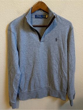 Polo Ralph Lauren Men’s Grey 1/4 Zip Pullover